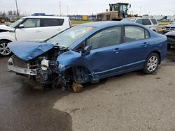 Salvage cars for sale from Copart Woodhaven, MI: 2009 Honda Civic LX