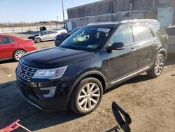 Salvage cars for sale from Copart Fredericksburg, VA: 2017 Ford Explorer Limited