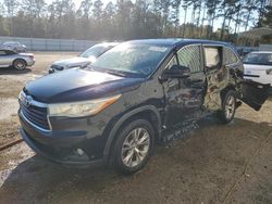 Salvage cars for sale from Copart Harleyville, SC: 2015 Toyota Highlander LE