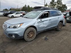 Subaru salvage cars for sale: 2016 Subaru Outback 3.6R Limited