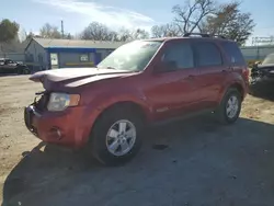 Salvage cars for sale at Wichita, KS auction: 2008 Ford Escape XLT