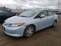 Salvage cars for sale from Copart Columbia Station, OH: 2012 Honda Civic Hybrid