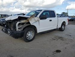 Salvage cars for sale at Homestead, FL auction: 2018 Ford F150 Super Cab