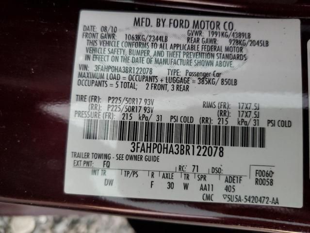 2011 Ford Fusion SE