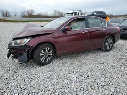 Salvage cars for sale at Wayland, MI auction: 2013 Honda Accord LX