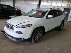 Carros salvage sin ofertas aún a la venta en subasta: 2014 Jeep Cherokee Limited