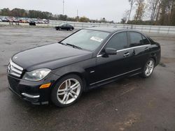 Salvage cars for sale at Dunn, NC auction: 2012 Mercedes-Benz C 250