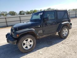 Salvage cars for sale from Copart New Braunfels, TX: 2018 Jeep Wrangler Sport