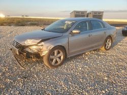 Salvage cars for sale from Copart Temple, TX: 2012 Volkswagen Passat SE