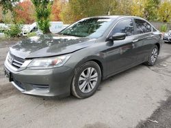 Salvage cars for sale at Portland, OR auction: 2015 Honda Accord LX