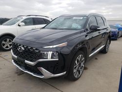 Salvage cars for sale at Grand Prairie, TX auction: 2023 Hyundai Santa FE Calligraphy