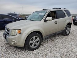 Vehiculos salvage en venta de Copart Temple, TX: 2011 Ford Escape Limited