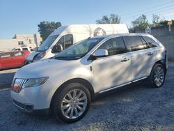 Salvage cars for sale from Copart Opa Locka, FL: 2011 Lincoln MKX
