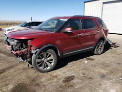 Salvage cars for sale at Albuquerque, NM auction: 2018 Ford Explorer Limited
