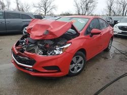 Chevrolet Cruze salvage cars for sale: 2017 Chevrolet Cruze LS