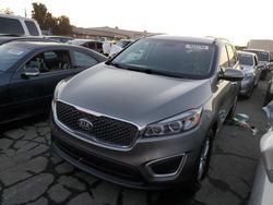 Salvage cars for sale from Copart Martinez, CA: 2017 KIA Sorento LX
