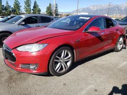 Salvage cars for sale from Copart Rancho Cucamonga, CA: 2015 Tesla Model S