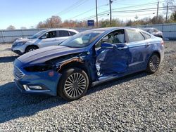 Salvage cars for sale at Hillsborough, NJ auction: 2017 Ford Fusion Titanium Phev