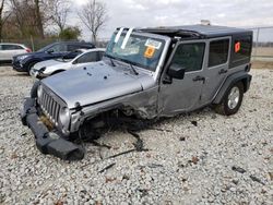 Salvage cars for sale from Copart Cicero, IN: 2017 Jeep Wrangler Unlimited Sport