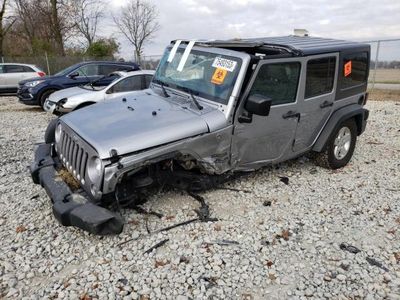 Salvage cars for sale from Copart Cicero, IN: 2017 Jeep Wrangler Unlimited Sport