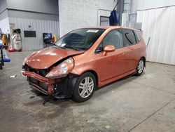 Salvage cars for sale at Ham Lake, MN auction: 2008 Honda FIT Sport