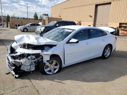 Chevrolet salvage cars for sale: 2021 Chevrolet Malibu LS