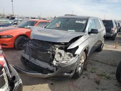 Salvage cars for sale at Woodhaven, MI auction: 2020 Chevrolet Traverse LS
