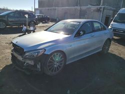 Salvage cars for sale from Copart Fredericksburg, VA: 2018 Mercedes-Benz C 43 4matic AMG