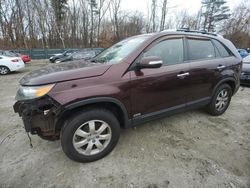Salvage cars for sale from Copart Candia, NH: 2012 KIA Sorento Base