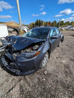 Salvage cars for sale at London, ON auction: 2017 Toyota Corolla L