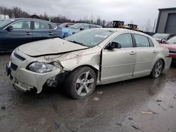 Salvage cars for sale at Duryea, PA auction: 2011 Chevrolet Malibu 1LT