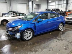 Salvage cars for sale at Ham Lake, MN auction: 2018 Chevrolet Cruze LT