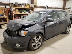 Salvage cars for sale from Copart Nisku, AB: 2013 Chevrolet Sonic LTZ