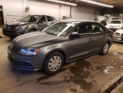 Salvage cars for sale from Copart Wheeling, IL: 2016 Volkswagen Jetta S