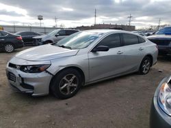 Salvage cars for sale from Copart Chicago Heights, IL: 2016 Chevrolet Malibu LS