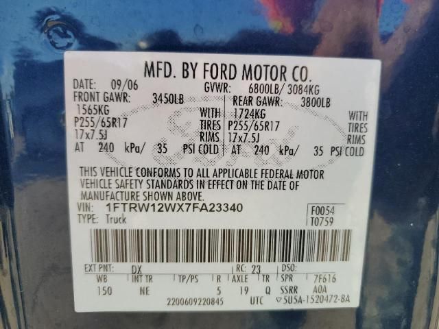 2007 Ford F150 Supercrew