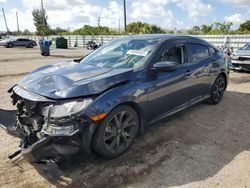 Salvage cars for sale from Copart Miami, FL: 2017 Honda Civic EXL