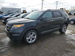 Salvage cars for sale at Chicago Heights, IL auction: 2015 Ford Explorer Limited