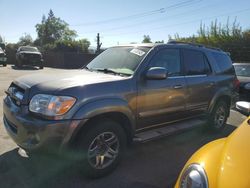 Salvage cars for sale from Copart San Martin, CA: 2005 Toyota Sequoia Limited