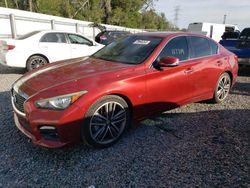 Salvage cars for sale at Arcadia, FL auction: 2015 Infiniti Q50 Base