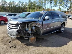 Salvage cars for sale from Copart Harleyville, SC: 2020 Cadillac Escalade ESV Luxury