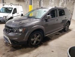 Salvage cars for sale at Chalfont, PA auction: 2017 Dodge Journey Crossroad