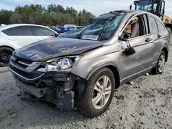 Salvage cars for sale at Mendon, MA auction: 2010 Honda CR-V EX