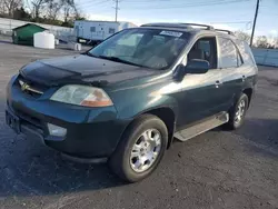 Acura salvage cars for sale: 2001 Acura MDX
