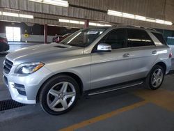 Salvage cars for sale at Dyer, IN auction: 2015 Mercedes-Benz ML 400 4matic