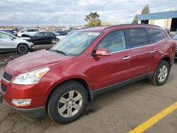 Salvage cars for sale at Woodhaven, MI auction: 2012 Chevrolet Traverse LT