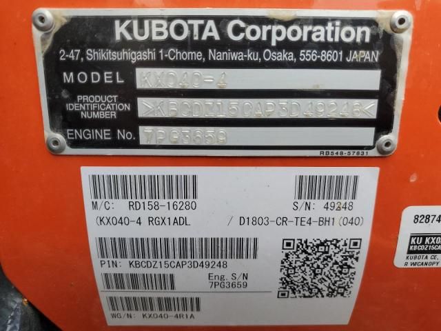 2023 Kubota KX040-4