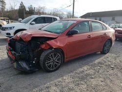 Salvage cars for sale from Copart York Haven, PA: 2022 KIA Forte GT Line