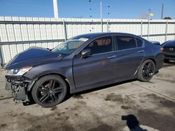 Salvage cars for sale at Littleton, CO auction: 2017 Honda Accord Sport