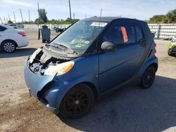 Smart salvage cars for sale: 2008 Smart Fortwo Pure